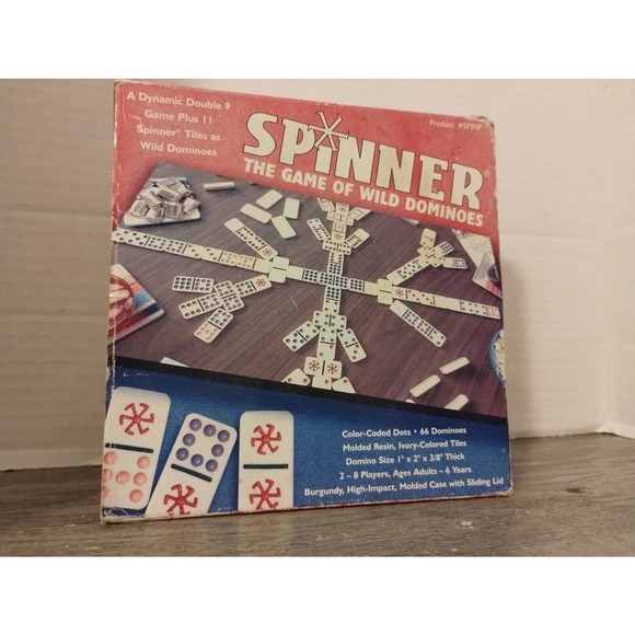 Spinner The Game of Wild Dominoes - Catalin Tiles 2003 dominoes - Picture 2 of 7